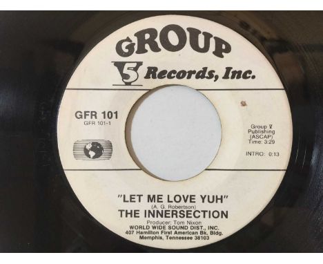 THE INNERSECTION - LET ME LOVE YOU C/W I'M IN DEBT TO YOU 7" (ORIGINAL US COPY - GROUP 5 RECORDS, INC. - GFR 101). An absolut