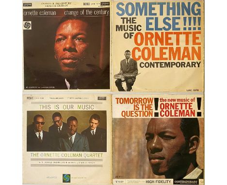 ORNETTE COLEMAN - LP RARITIES. A superb pack of 4 LP rarities by jazz saxophonist Ornette Coleman. Titles include Something E