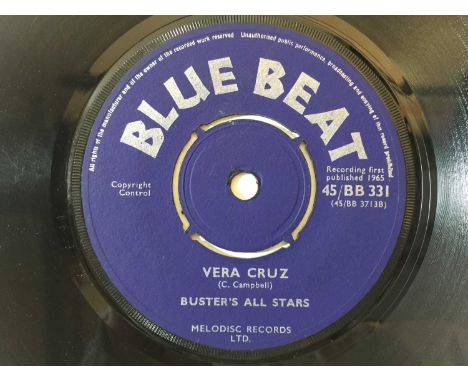 THE SPANISH BOYS/BUSTER'S ALL STARS - VERA CRUZ C/W I AM ALONE 7" (BLUE BEAT RECORDS - 45/BB 331). Huge Ska rarity from that 