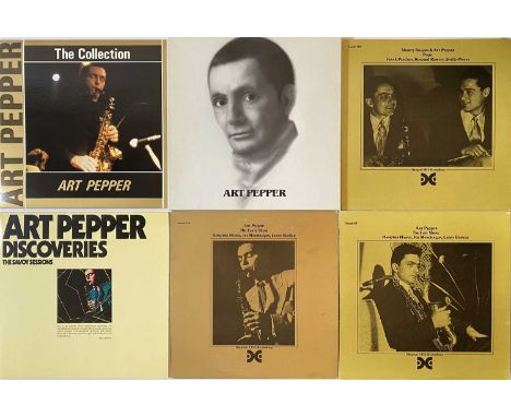 ART PEPPER - LP COLLECTION. A quality collection of 50 LPs by jazz saxophonist Art Pepper. Titles include S/T (68.141/43, 3 L