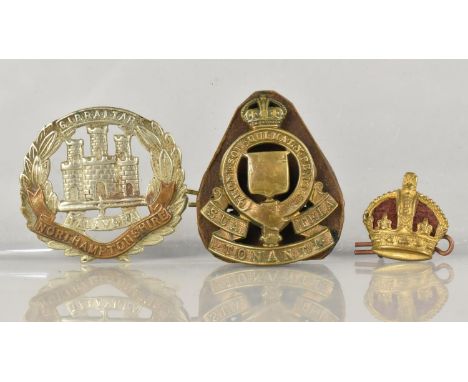 A Collection of Military Cap Badges to include Northamptonshire Regiment, Army Ordnance Corps Etc