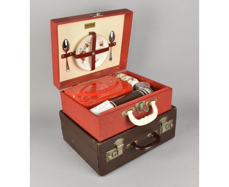 Two Mid 20th Century Picnic Sets to include Brexton