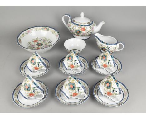 A Thomas Kiln Trisa Tea Set to Comprise Six Cups, Six Saucers, Bowl, Sugar Bowl, Teapot and Jug