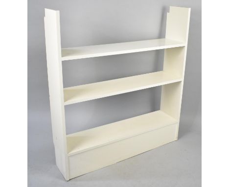 A White Painted Shelf Unit, 92cms Wide
