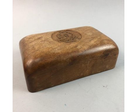 VINTAGE DRIVERS LICENSE, along with a carved box