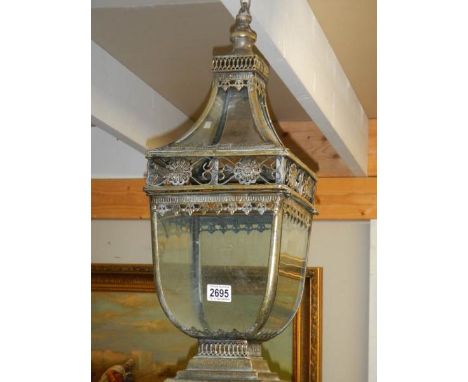 A good quality hanging hall lantern, COLLECT ONLY.