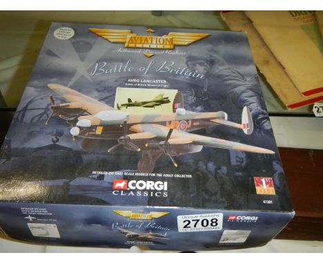 A boxed Corgi Classics Avro Lancaster.