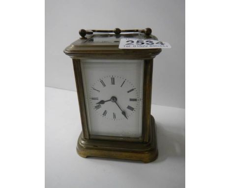 A good brass carriage clock in working order.