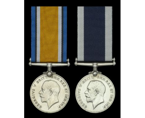 Pair: Chief Engine Room Artificer W. F. Davison, Royal Navy, who was appointed Commissioned Engineer in the Second World War 