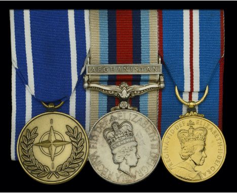 Three: Lance-Corporal D. W. G. Wilmerson, Parachute Regiment  N.A.T.O. Medal 1994, no clasp, for Macedonia, unnamed; Operatio