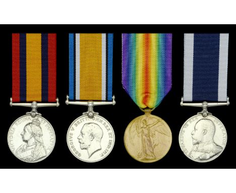 Four: Chief Engine Room Artificer First Class J. Fullarton, Royal Navy  Queen’s South Africa 1899-1902, no clasp (J. Fullarto