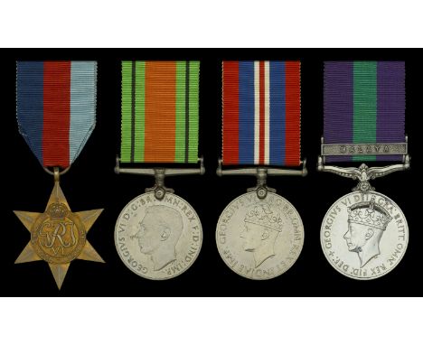 Four: Major A. C. Eyre, Oxfordshire and Buckinghamshire Light Infantry  1939-45 Star; Defence and War Medals 1939-45; General