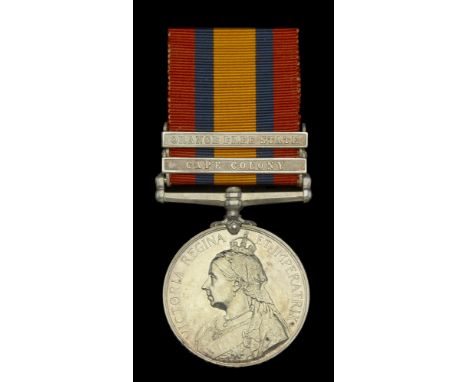 Queen’s South Africa 1899-1902, 2 clasps, Cape Colony, Orange Free State (6069 Corl. W. Stopp, Oxford: L.I.) nearly extremely