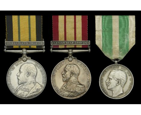 Three: Able Seaman F. R. Yellop, Royal Navy, who died of wounds received in action with Arabs at Debai, Persian Gulf in Decem