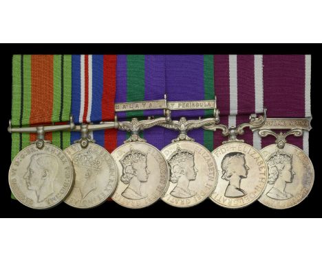 Six: Warrant Officer Class 2 H. N. Budd, Royal Electrical and Mechanical Engineers  Defence and War Medals 1939-45; General S