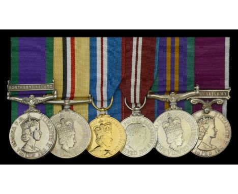 Six: Major C. P. Evans, Royal Electrical and Mechanical Engineers  General Service 1962-2007, 1 clasp, Northern Ireland (2460