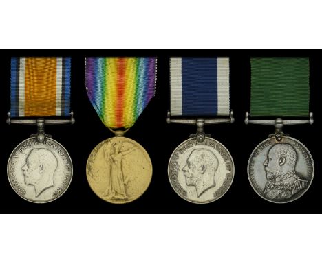 Family Group:   Three: Private S. A. Read, Oxfordshire and Buckinghamshire Light Infantry, later Royal Marines British War an