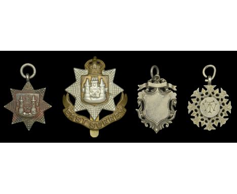 Three Miscellaneous Regimental Prize Medallions, all silver, the reverse of first engraved ‘Sgt. T. Knight, Winner 11 Stn. Co