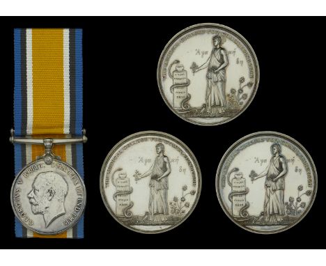 The British War Medal and rare Medical College for Women, Edinburgh, prize medals awarded to Dr. Barbara Richardson, French R