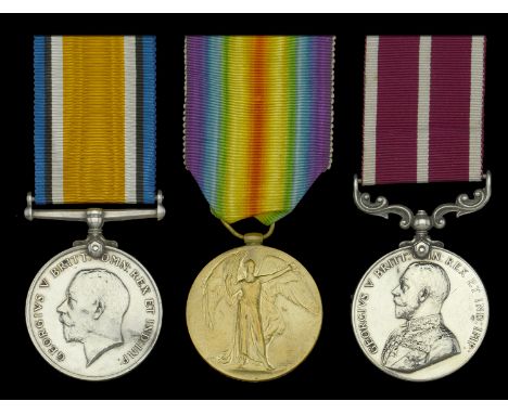 Three: Acting Sergeant F. Bromley, Oxfordshire and Buckinghamshire Light Infantry, who was awarded the Meritorious Service Me