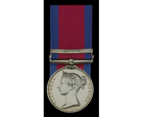 Military General Service 1793-1814, 1 clasp, Egypt (J. Swanswick, Queen’s German Regt.) minor edge nicks, otherwise about ext