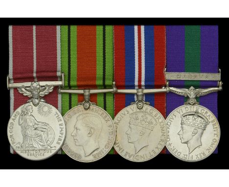 A post-War 1949 ‘Malaya operations’ B.E.M. group of four awarded to Staff Sergeant J. G. Hills, Royal Electrical and Mechanic