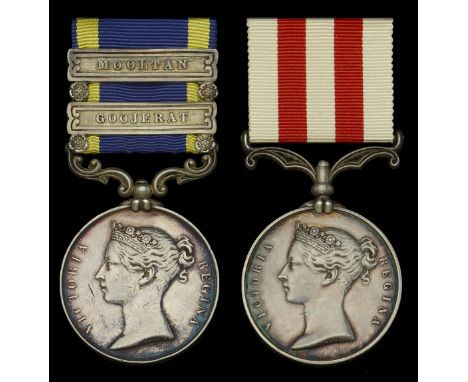 Pair: Major-General G. E. Holmes, Brigade Staff, late 72nd Bengal Native Infantry, who over the course of his lengthy career 