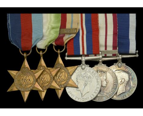 Six: Stoker Chief Petty Officer W. Grieve, Royal Navy   1939-45 Star; Atlantic Star; Africa Star, 1 clasp, North Africa 1942-