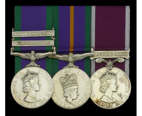 Three: Warrant Officer Class 2 L. J. Poultney, Royal Electrical and Mechanical Engineers, later commissioned Lieutenant in th