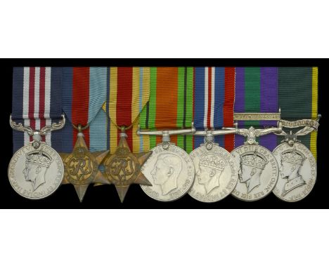 The unique ‘Palestine 1945-48’ M.M. group of seven awarded to Sergeant D. K. Ritchie, Royal Electrical and Mechanical Enginee