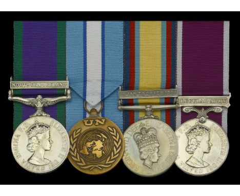 Four: Sergeant P. J. McLaughlin, Royal Electrical and Mechanical Engineers  General Service 1962-2007, 1 clasp, Northern Irel