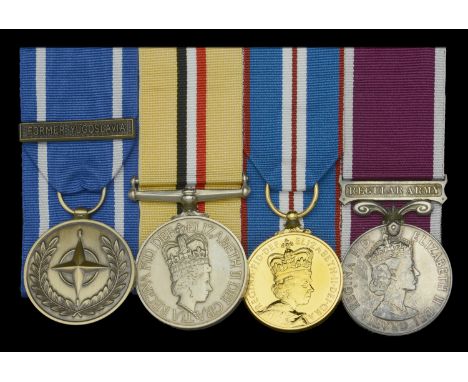 Four: Staff Sergeant P. Clark, Royal Electrical and Mechanical Engineers  N.A.T.O. Medal 1994, 1 clasp, Former Yugoslavia; Gu