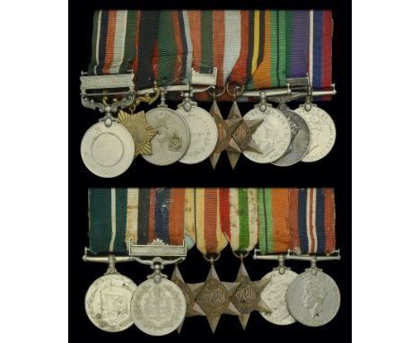 Nine: Nadir Khan, 11 Baluch Regiment, Pakistan Army  Pakistan, General Service Medal, 1 clasp, Dir-Bajaur 1960-62, unnamed as