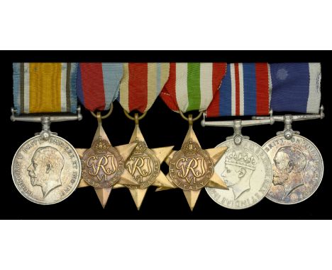 Six: Temporary Commissioned Catering Officer R. J. Arnold, Royal Navy  British War Medal 1914-20 (L.10096 R. J. Arnold O.S. 3