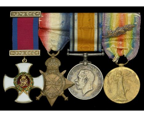 A Great War ‘Western Front’ D.S.O. group of four awarded to Major C. G. Saunders, Canadian Army Veterinary Corps, late Canadi