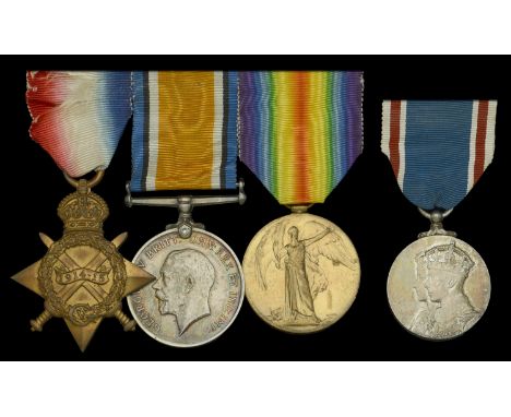 Four: Captain T. J. Mackie, Royal Army Medical Corps   1914-15 Star (Capt. T. J. Mackie. R.A.M.C.); British War and Victory M