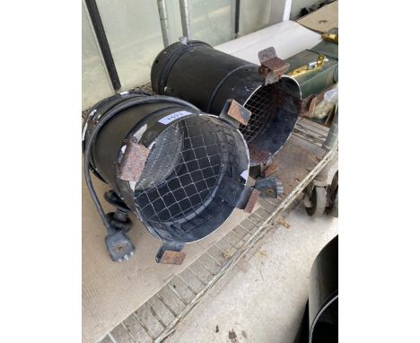TWO THEATRE STYLE LIGHTS