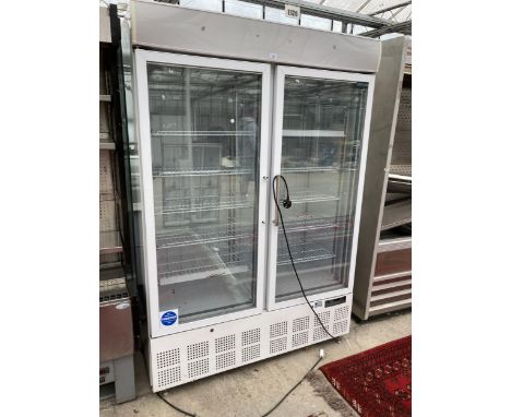 A LARGE INDUSTRIAL POLAR SHOP DOUBLE DOOR FRIDGE