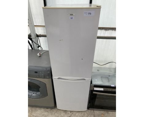 A WHITE LOGIK UPRIGHT FRIDGE FREEZER