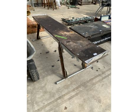A METAL MOTORBIKE STAND