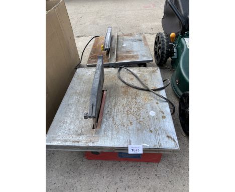 TWO ELECTRIC TILE CUTTERS
