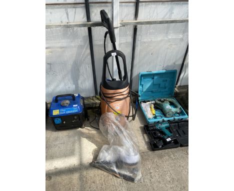 AN RAC ELECTRIC PRESSURE WASHER WITH ATTATCHMENTS