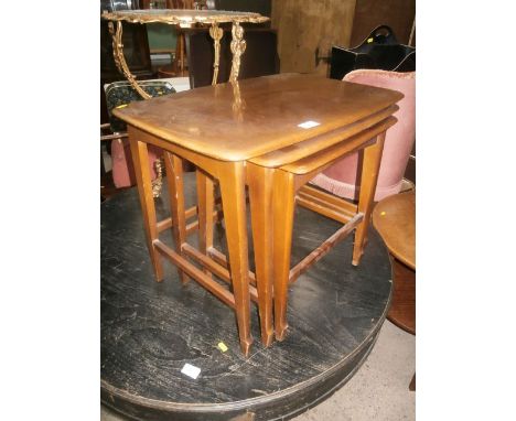 nest of ercol style tables