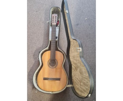 A vintage Ricardo Sanchis guitar 2085 Sevilla for Boosey &amp; Hawkes in hard case.