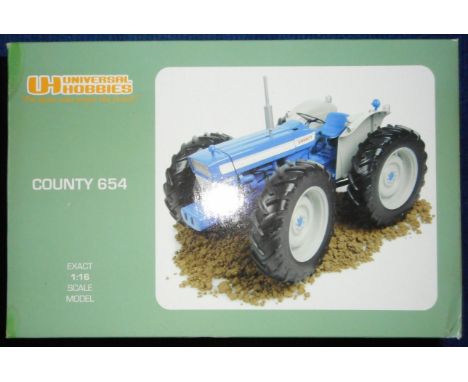 Universal Hobbies. County 654 tractor. 1:16 scale. Boxed.