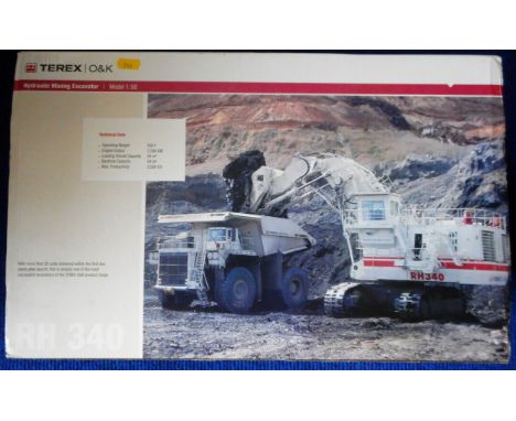 Terex/O&K. Hydraulic mining excavator. 1:50 scale. Boxed. Condition Report. This is in Good condition.