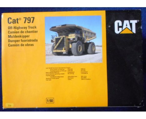 NZG. 466 Caterpillar. Cat 797 Off-highway truck. 1:50 scale. Boxed.