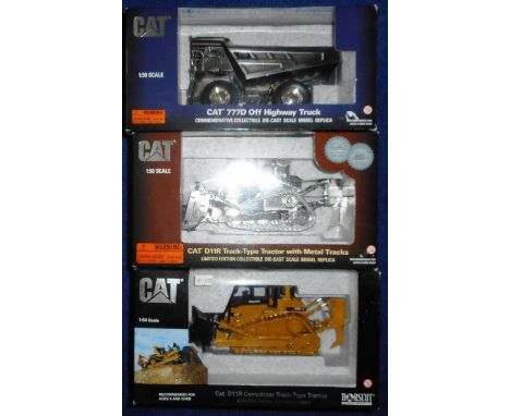 Norscot. (3) 55070 Cat D11R Carrydozer track-type tractor. 1:50 scale.; 55148 Cat Cat D11R Track-type tractor with metal trac