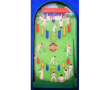 Amersham. Pin Cricket bagatelle. In Good condition. 76cm x 39cm.