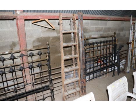 A wooden step ladder